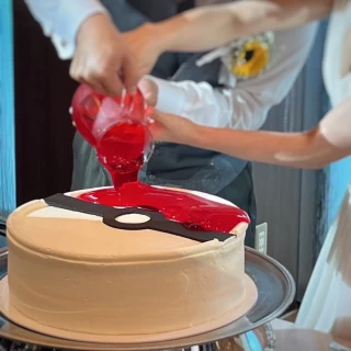 オリジナルケーキができる