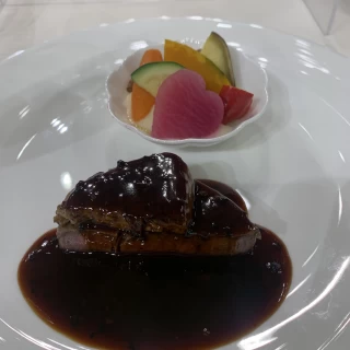 フォアグラとステーキ