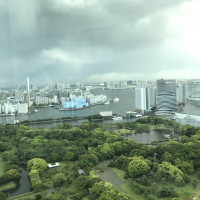 チャペルからの景色。この日はあいにくの雨でした。