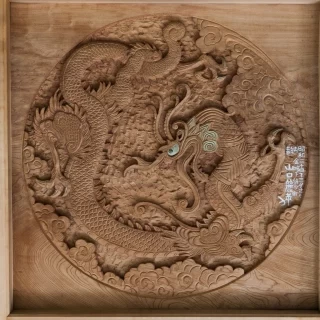 神社の天井が素敵でした。