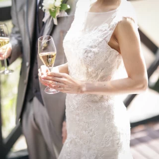晴れていればテラスで乾杯できます