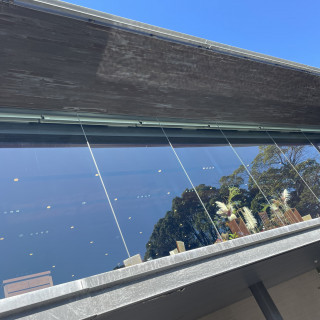 披露宴会場もガラス張りで景色よい