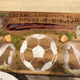 好きなものを取り入れてくれたデザートプレート