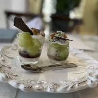 季節のパフェをいただきました