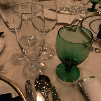 緑のグラスが可愛い