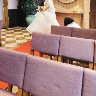 挙式会場の椅子