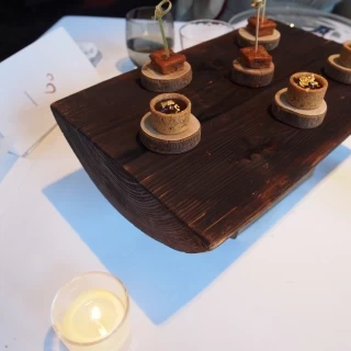食後に