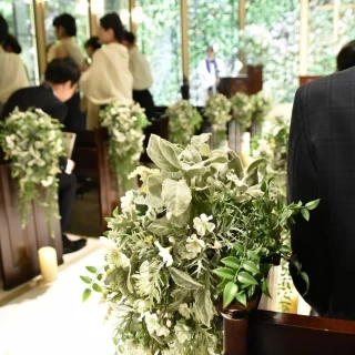 チャペル内装花