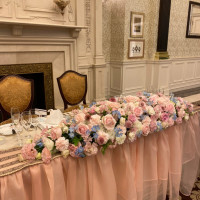 ピンクのテーブルが可愛かったです