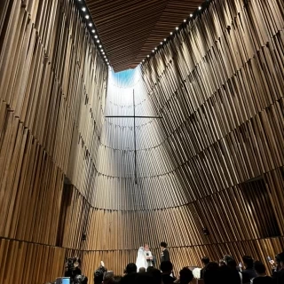 天井がとても高く広々としていました。