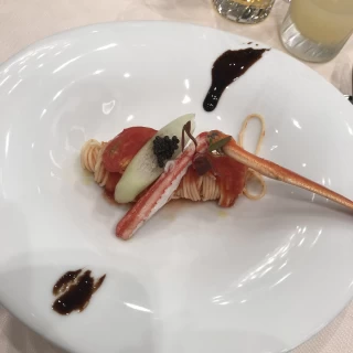 カニのパスタ