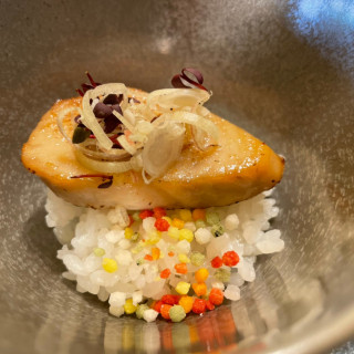 試食で頂きました。こちらにお出汁をかけてもらいます