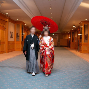 披露宴会場の廊下|587249さんのホテル イースト21東京 オークラホテルズ＆リゾーツの写真(1599888)