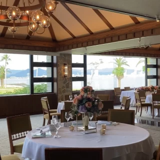 大きな窓から最高のロケーションが一面に広がります♪