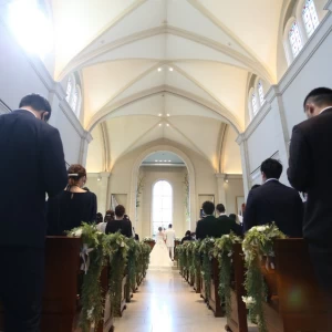 天井の高い挙式会場|587377さんのザ・グランドティアラ 一宮（営業終了）の写真(1336482)