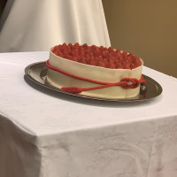 「結」というデザインのケーキ