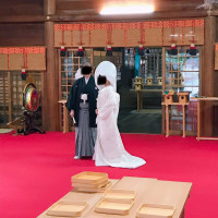 那古野神社での挙式後の写真撮影