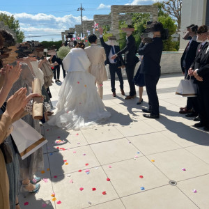 ガーデンセレモニー
フラワーシャワー|587648さんのノートルダム周南/FIVESTAR WEDDINGの写真(1219066)
