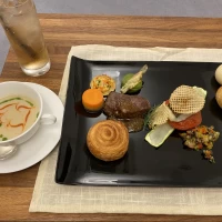 最後にコース料理の全部