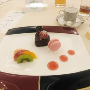 チョコレートとマカロンが美味しくて可愛かったです。|587706さんのベルクラシック大阪の写真(1224960)
