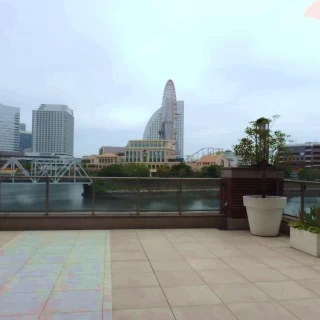 フラワーシャワー会場からの眺望