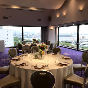 Rainbowのゲストテーブルです。|587775さんのホテル メルパルク横浜の写真(1275538)