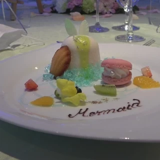 アリエルがテーマのデザート
