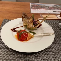 魚のフリッターがさくさくでした