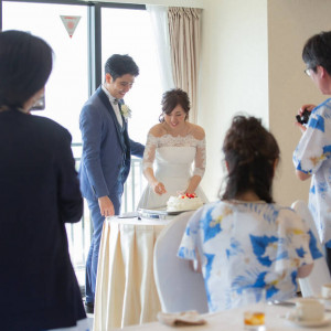 ファーストバイト|588056さんのシー シェル ブルー／サザンビーチホテル＆リゾート●小さな結婚式の写真(1460226)