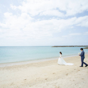 海と白い砂浜が綺麗|588056さんのシー シェル ブルー／サザンビーチホテル＆リゾート●小さな結婚式の写真(1460218)