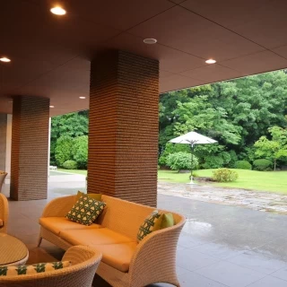 雨でも軒下で幻想的に撮影してもらえた