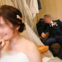 家族婚の場合ホテルの部屋ではなくこちらでお支度です。