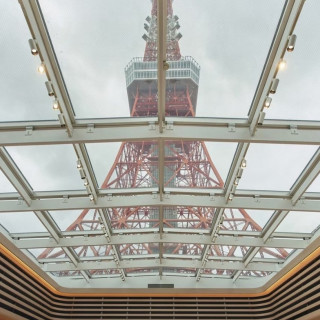 挙式会場から見える東京タワー