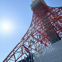 式場のすぐ近くに見える東京タワー