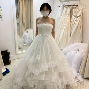 ドレス試着|588511さんの小さな結婚式 品川ベイサイド店（営業終了）の写真(1247043)