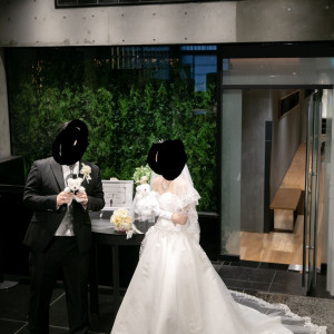 ロビーから式場、メイク衣装室、打ち合わせ場所への入口|588547さんの小さな結婚式　京都店の写真(1235901)