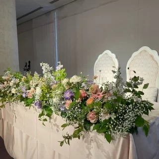 装花で華やかな会場になりました。