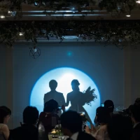 お色直し再入場時のシルエット入場