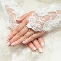 ドレスとネイルを式場のカメラマンさんが撮ってくれました