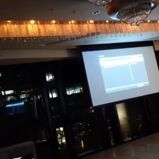 プロジェクターの様子