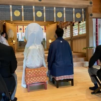 竈門神社挙式