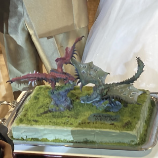 ウェディングケーキは抹茶味で美味しかったです。