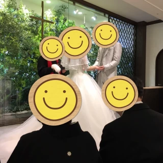 新郎新婦との距離が近い