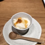 デザートの杏仁豆腐