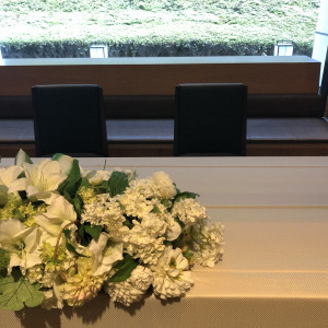 メインテーブル装花|589563さんの響 品川 HIBIKIの写真(1251350)