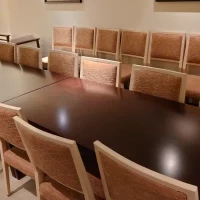親族控室。シンプルで落ち着きます。
