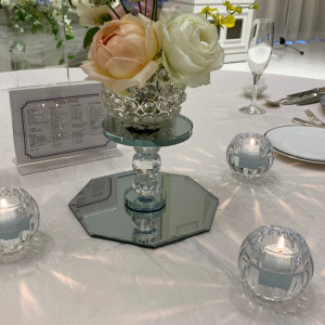 ゲストテーブルの装花|589840さんのフラン ベル アムールの写真(1235943)