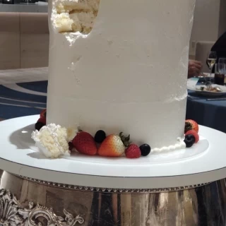 ケーキ入刀後