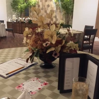 テーブル装花のイメージ。