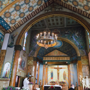 天井が高く、内装も素敵でした。|590486さんのサレジオ教会の写真(1243962)